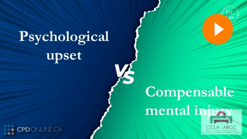Conscientious Contracting: An Update on the Duty of Good Faith; Degrees of Disturbance: Proving Mental Injury Conscientious Contracting: An Update on the Duty of Good Faith; Degrees of Disturbance: Proving Mental Injury