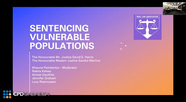 Sentencing Vulnerable Populations Sentencing Vulnerable Populations